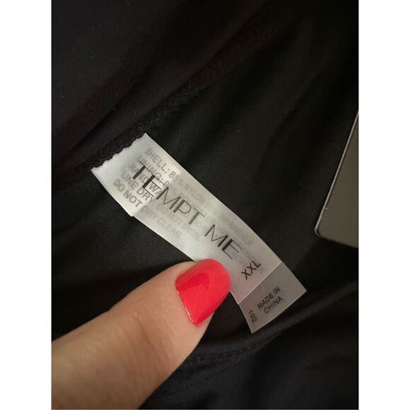 Two Piece Tankini Set Swimsuit XXL black Tummy Control Bathing Suit One Shoulder - Picture 8 of 8